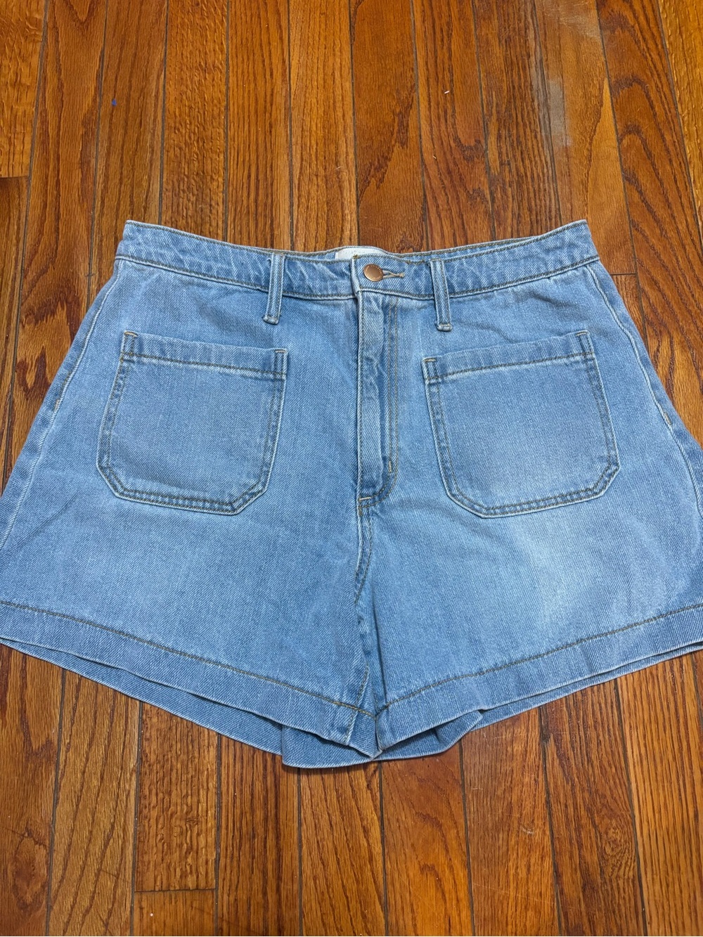 Universal Thread Light Blue Denim High Waist Shorts